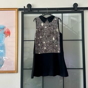 Marc Jacobs • Signature Faux Sequin Dress in Black Large